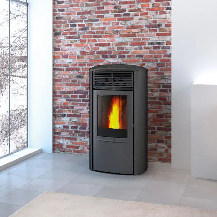 Photo Poêle à granule référence Aris 8.2 Kw gris