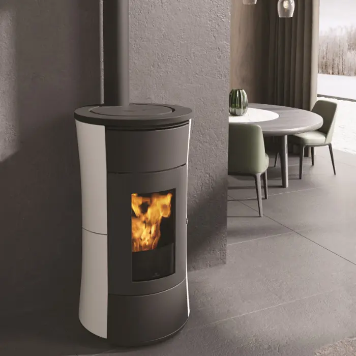 Photo Poêle à Granules étanches Référence Chérie Evo ATC 11 Kw Marron