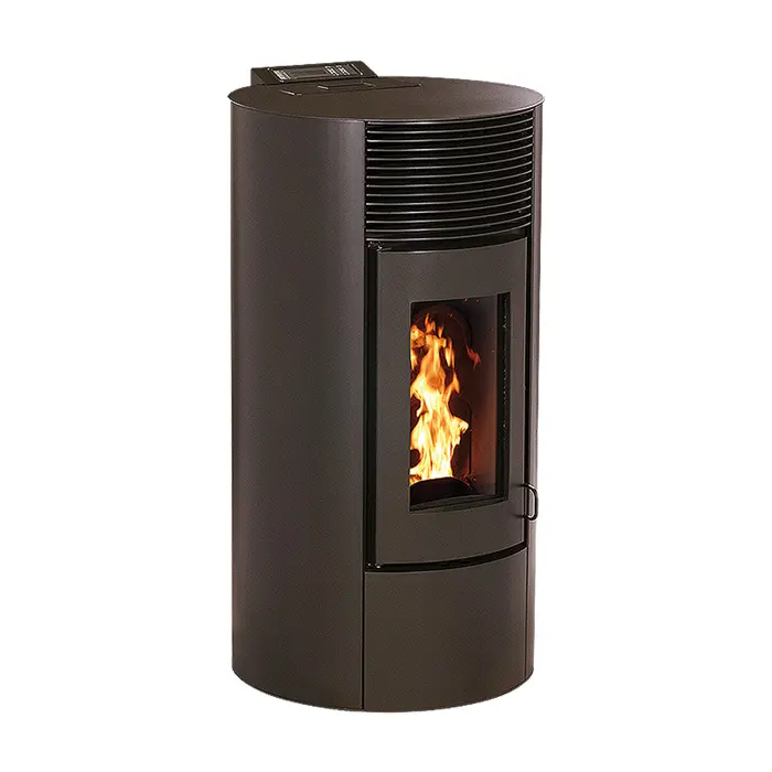 Photo Poêle à granule étanche gamme Premium Interstoves Paola 12 Kw noir