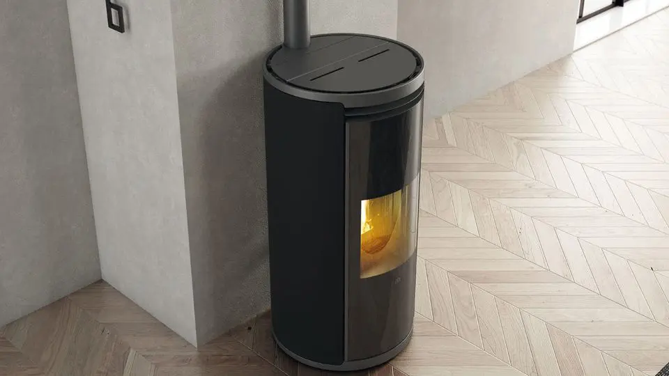 Photo page Nos produits avec un Poêle à Pellets Evia 2 de Edlkamin